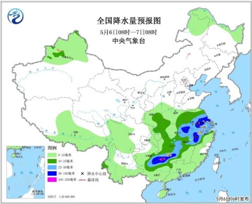 暴雨黄色预警发布 未来3天南方地区将有较强降水