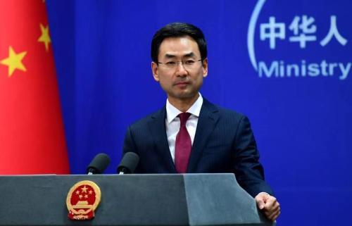 外交部发言人耿爽。 中方:将继续本着科学的原则处理日本食品输华问题